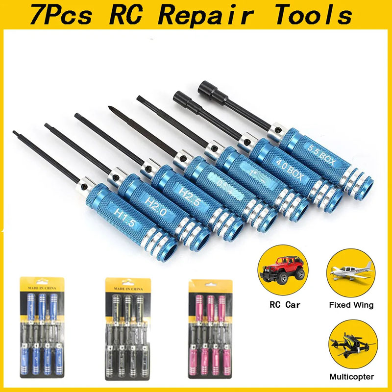 Fpv Drone Tool Kit - 7-delige 1.5 2.0 2.5mm RC Hex