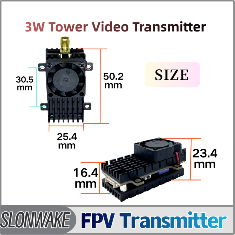 Fpv Drone Vtx - SLONWAKE 5.8G 3000mW Simulatie VTX FPV