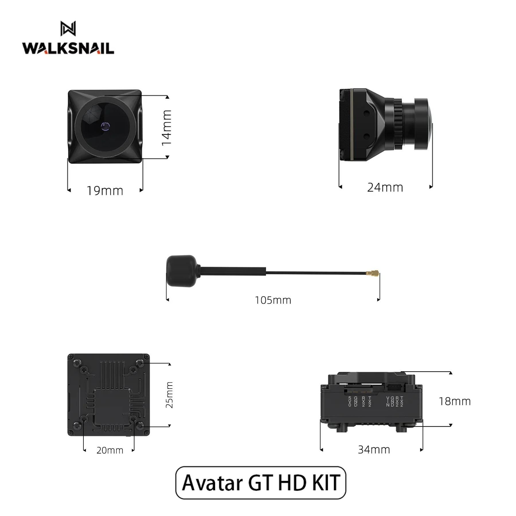Walksnail Avatar GT HD KIT 2W  - Fpv Drone Kit recensie en prijs