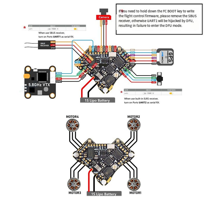 FBIL-F435 NEO 1S AIO Vluchtcon - Fpv Drone Flight Controller recensie en prijs