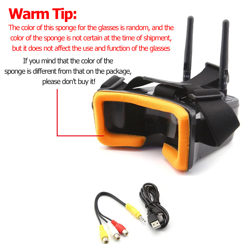 VR009 FPV-videobril 3 inch 480 - Fpv Drone Goggles recensie en prijs